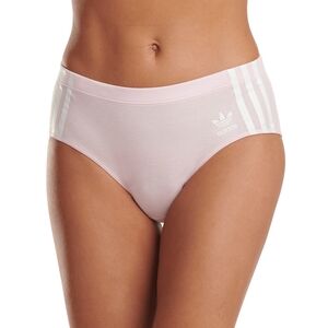 Adidas Intimates Women's 3-Stripes Hipster Underwear,Clear Pink